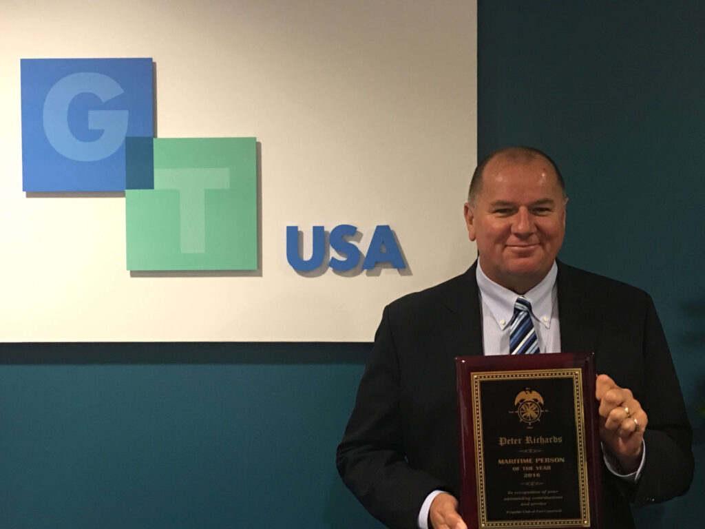 Peter Richards Honored by Propeller Club