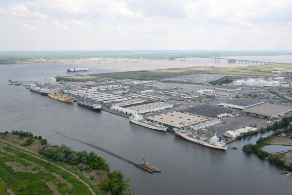 Port of Wilmington in Delaware, USA
