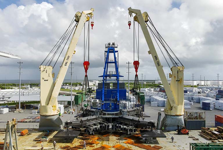 GT USA’s Canaveral Cargo Terminal records heaviest lift crane operations, boosting capacity at its facility