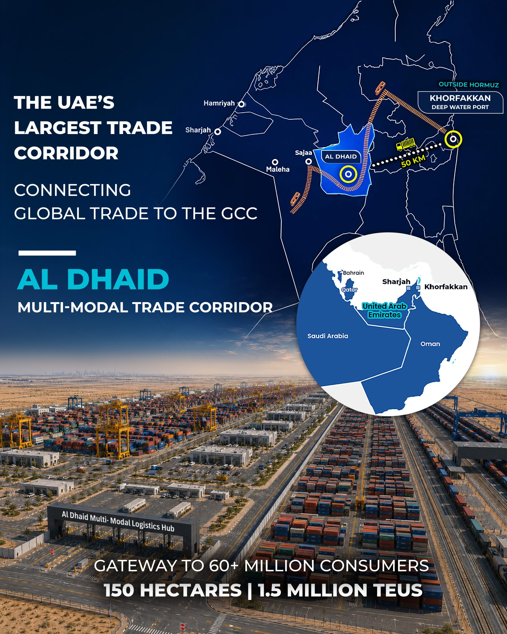 Gulftainer Unveils 150-Hectare Regional Powerhouse ‘Al Dhaid Multi ...